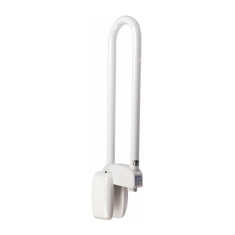 Barre relevable Ø 30 alu époxy blanc Lg 600 mm - fixations invisible