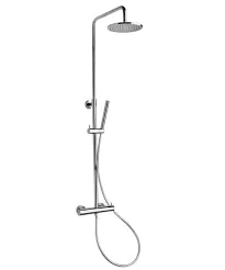 Colonne de douche " Eco Techno 200 " (douche de tête Ø200) + mitigeur thermostatique