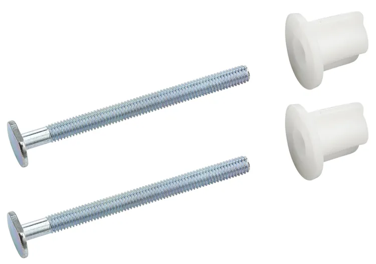 Fixation abattant WC Ø 6x75 (paire) - acier zingue