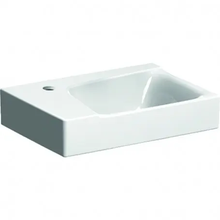 Lave-mains " Xeno² " asymétrique - 40x23 - sans trop plein - cuve à droite