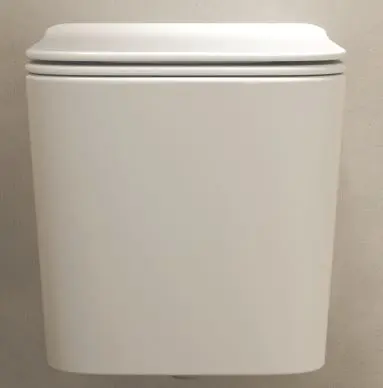 [CUV-HB] Pack WC carre " HORACE " suspendu Blanc - Sans Bride - soft close