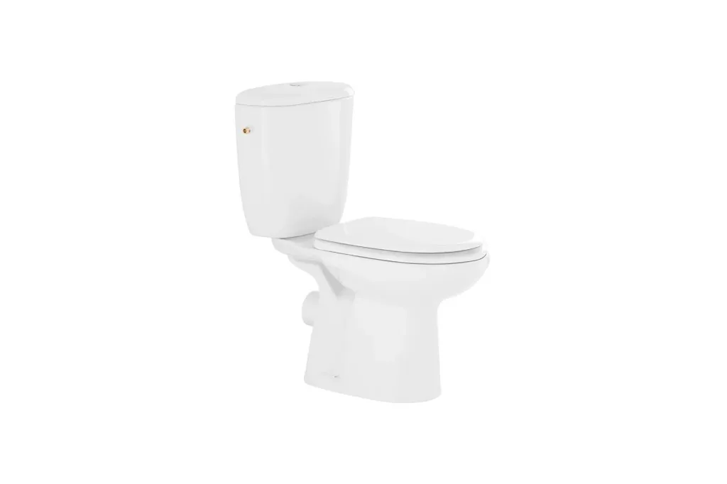 [103919004] Pack WC surélevé " Aveiro Confort " SH +abattant thermoplastique à charnières inox
