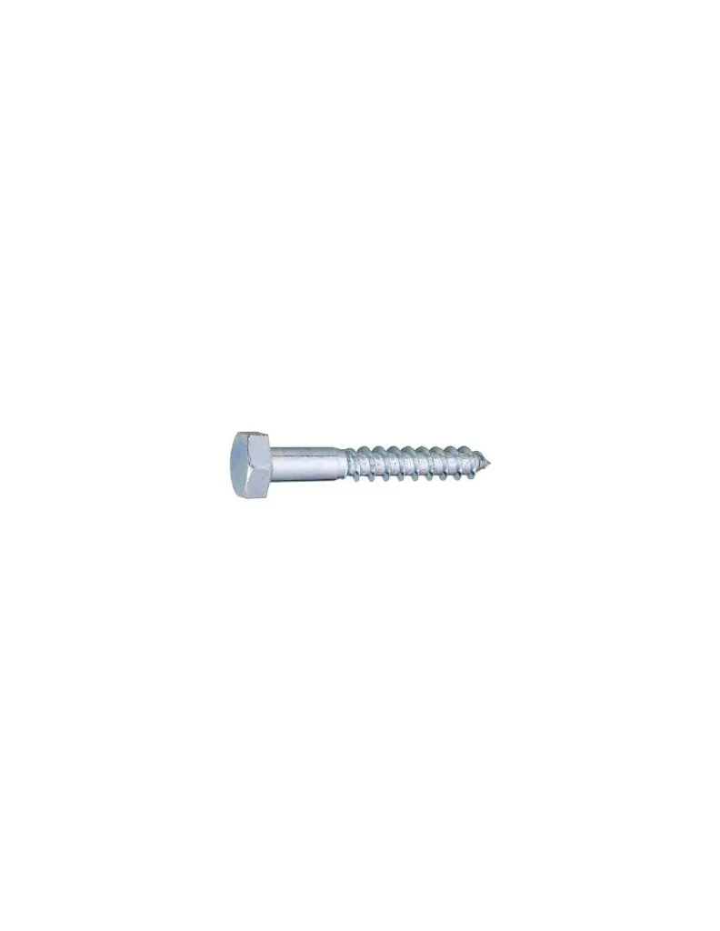 Tirefond 6x50 acier zingué - DIN 571