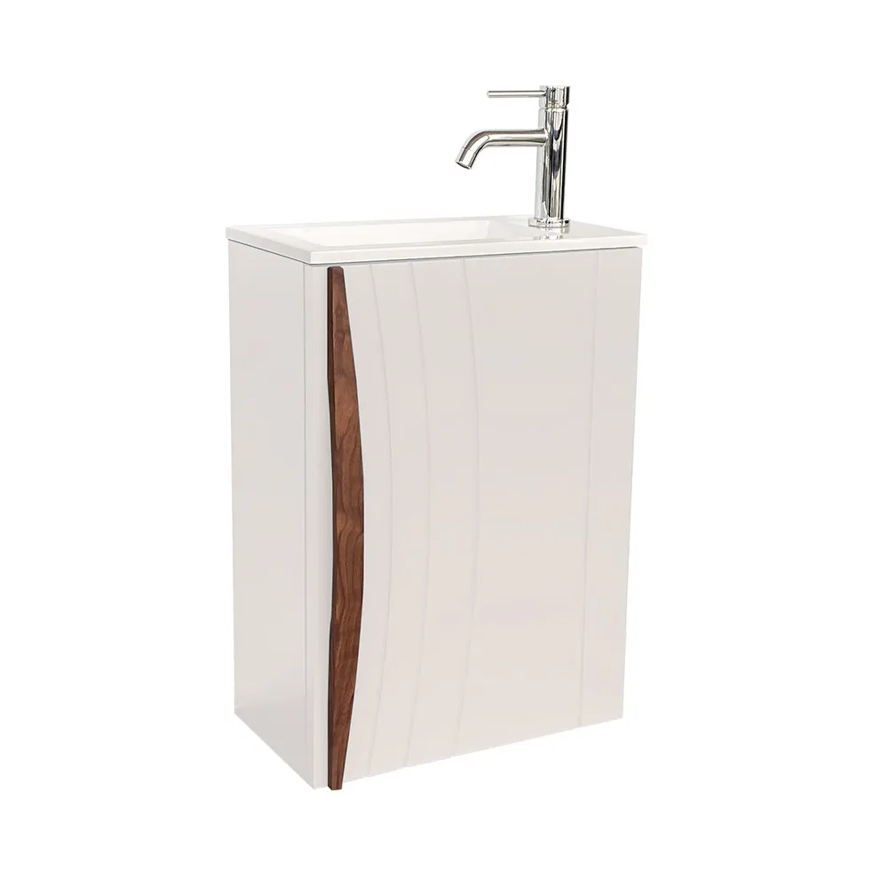 Caisson Meuble lave-mains " DAHLIA" Blanc craie